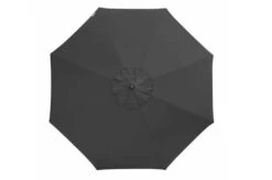 DOPPLER Alu Wood Mittelstockschirm, Anthrazit, Alu/Polyester, 350cm, Mit Kurbel, Holzoptik -Garden Ease Wohnen Verkaufe 3 22341.jpg