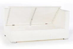 OUTFLEXX 2-Sitzer Ecksofa, Weiß, Polyrattan, 145x85x70cm, Armlehne Li, Inkl. Polster, Wasserfeste Kissenbox -Garden Ease Wohnen Verkaufe 3 2511 3 BOX.jpg