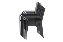 VILLANA Esstischgarnitur, Anthrazit/grau, Alu/Textil, Tisch 160/220 Cm, 8 Stapelstühle -Garden Ease Wohnen Verkaufe 4 13888.jpg