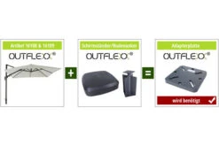 OUTFLEXX Ampelschirm, Anthrazit, Pulverbesch. Aluminium, 300x300 Cm, Inkl. Plattenständer, Twist-Funktion 22 OUTFLEXX Ampelschirm, Anthrazit, Pulverbesch. Aluminium, 300x300 Cm, Inkl. Plattenständer, Twist-Funktion -Garden Ease Wohnen Verkaufe 4 16109.jpg