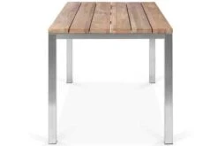 OUTFLEXX Esstischgarnitur, Edelstahl / FSC-Teakholz, Tisch 150 X 80 Cm, 6 Stapelsessel -Garden Ease Wohnen Verkaufe 4 17266.jpg