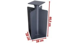 OUTFLEXX Bodenanker XL Für Ampelschirme, Anthrazit, Pulverbesch. Stahl, 28x28x60,5, Zum Einbetonieren 10 OUTFLEXX Bodenanker XL Für Ampelschirme, Anthrazit, Pulverbesch. Stahl, 28x28x60,5, Zum Einbetonieren -Garden Ease Wohnen Verkaufe 4 18356.jpg