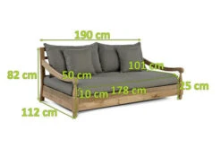 OUTFLEXX Sofa, Natur, Recycled FSC®-Teak, 190x112x82cm 2 Sitzer, Inkl. Kissen, Mit Armlehnen -Garden Ease Wohnen Verkaufe 4 20310.jpg