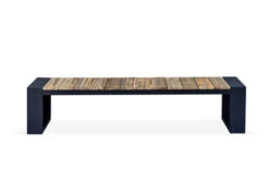 OUTFLEXX Kona Bank, Dark Grey/natur, Alu/recycled FSC®-Teak, 200x40x45cm, Rustikal Gebürstet, U-Gestell -Garden Ease Wohnen Verkaufe 4 20329.jpg