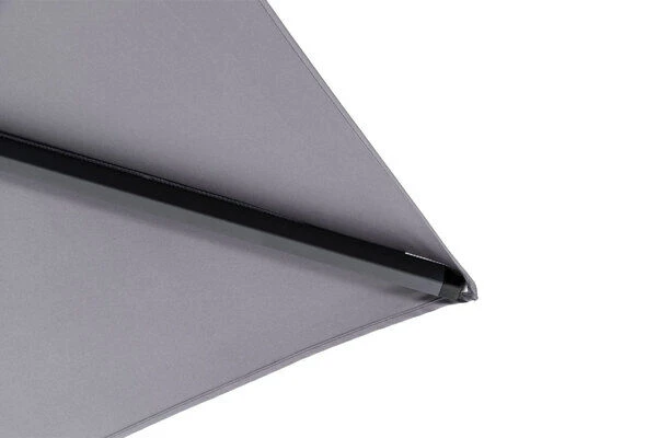 OUTFLEXX Ultimate L Ampelschirm, Anthrazit/grau, Alu/Spuncrylic®, 400x400cm, Inkl. Befüllbarem Schirmständer 4 OUTFLEXX Ultimate L Ampelschirm, Anthrazit/grau, Alu/Spuncrylic®, 400x400cm, Inkl. Befüllbarem Schirmständer – Bild 4