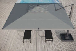 OUTFLEXX Ultimate XL Ampelschirm, Anthrazit/grau, Alu/Spuncrylic®, 450x450cm, Inkl. Befüllbarem Schirmständer 12 OUTFLEXX Ultimate XL Ampelschirm, Anthrazit/grau, Alu/Spuncrylic®, 450x450cm, Inkl. Befüllbarem Schirmständer -Garden Ease Wohnen Verkaufe 4 20367.jpg