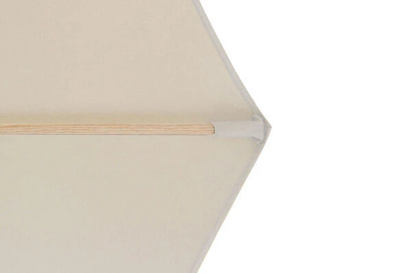 DOPPLER Alu Wood Mittelstockschirm, Natur, Alu/Polyester, 350cm, Mit Kurbel, Holzoptik 4 DOPPLER Alu Wood Mittelstockschirm, Natur, Alu/Polyester, 350cm, Mit Kurbel, Holzoptik – Bild 4