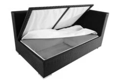OUTFLEXX 2-Sitzer Ecksofa, Schwarz, Polyrattan, 145x85x70cm, Armlehne Links, Wasserfeste Kissenbox -Garden Ease Wohnen Verkaufe 4 2392 3 BOX.jpg
