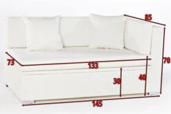 OUTFLEXX 2-Sitzer Ecksofa, Weiß, Polyrattan, 145x85x70cm, Armlehne Li, Inkl. Polster, Wasserfeste Kissenbox -Garden Ease Wohnen Verkaufe 4 2511 3 BOX.jpg