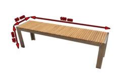 OUTFLEXX Bank Aus Edelstahl/FSC-Teakholz, 160x38x45cm 7 OUTFLEXX Bank Aus Edelstahl/FSC-Teakholz, 160x38x45cm -Garden Ease Wohnen Verkaufe 4 7102.jpg