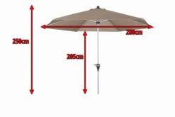 DOPPLER Active Auto Tilt Mittelstockschirm, Greige, Aluminium/Textil, Ø 280 Cm, Mit Kurbel -Garden Ease Wohnen Verkaufe 5 12352 3.jpg