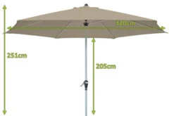 DOPPLER Active Auto Tilt Mittelstockschirm, Greige, Aluminium/Textil, Ø 320 Cm, Mit Kurbel -Garden Ease Wohnen Verkaufe 5 12353 3.jpg