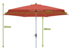 DOPPLER Active Auto Tilt Mittelstockschirm, Terrakotta, Aluminium/Textil, Ø 320 Cm, Mit Kurbel 11 DOPPLER Active Auto Tilt Mittelstockschirm, Terrakotta, Aluminium/Textil, Ø 320 Cm, Mit Kurbel -Garden Ease Wohnen Verkaufe 5 12353 4.jpg