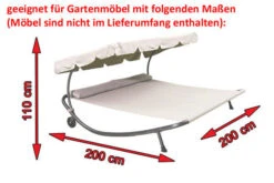 OUTFLEXX Premium Abdeckhaube Für Leco Doppelliege, Schwarz, Wasserbeständig, 212 X 212 X 117 Cm -Garden Ease Wohnen Verkaufe 5 13683.jpg