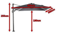 SIENA GARDEN Ampelschirm Sunset N+, Athrazit, Alu/Textil, Ca. 300x300 Cm -Garden Ease Wohnen Verkaufe 5 17164 1.jpg