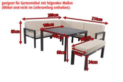 OUTFLEXX Premium Abdeckhaube, Z.B. Für Lounge 16472, 230x 220x 80cm, Schwarz, Wasserbeständig 9 OUTFLEXX Premium Abdeckhaube, Z.B. Für Lounge 16472, 230x 220x 80cm, Schwarz, Wasserbeständig -Garden Ease Wohnen Verkaufe 5 17442.jpg