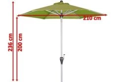 DOPPLER Active Auto Tilt Mittelstockschirm, Fresh Green, Aluminium/Textil, Ø210cm, Höhenverstellbar Knickbar, Mit Kurbel -Garden Ease Wohnen Verkaufe 5 18592 2.jpg