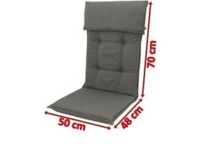 DOPPLER Stuhlauflage Hochlehner, Grau, Dralon, 120x50x7cm, Mit DuPont Teflon Markenimprägnierung -Garden Ease Wohnen Verkaufe 5 18593.jpg