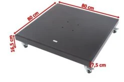 OUTFLEXX Schirmständer, Granit, 80x80x16,5cm, 120kg, Mit Lenkrollen -Garden Ease Wohnen Verkaufe 5 18883.jpg