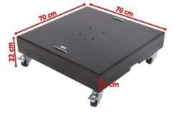 OUTFLEXX Schirmständer, Granit, 70x70x22cm, 150kg, Mit Lenkrollen Und Standfüßen -Garden Ease Wohnen Verkaufe 5 18884.jpg