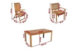 OUTFLEXX Esstischgarnitur, Natur, FSC-Akazienholz, Tisch 160 X 90 Cm, 4 Stühle, 2 Klappsessel -Garden Ease Wohnen Verkaufe 5 19660.jpg