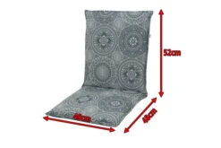 DOPPLER Lyra Stuhlauflage Niederlehner, Grau Gemustert, Polyester, 100 X 48 X 7 Cm, Mit Reißverschluss -Garden Ease Wohnen Verkaufe 5 19682.jpg