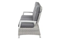 SIENA GARDEN Corido 3-Sitzer Sofa, Ice Grey, Alu / Gardino®-Geflecht, 206x87x103 Cm, Verstellb. Rückenlehnen -Garden Ease Wohnen Verkaufe 5 20197.jpg