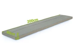 OUTFLEXX Bankauflage, Grau, Olefin, 200x40x5cm, Für Anok Bank 20300, Mit Reißverschluss -Garden Ease Wohnen Verkaufe 5 20301.jpg