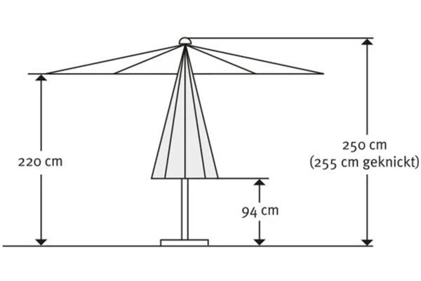 Schneider® SCHNEIDER Tunis Mittelstockschirm, Mandarine, Rechteckig, 270 X 150 Cm 5 Schneider® SCHNEIDER Tunis Mittelstockschirm, Mandarine, Rechteckig, 270 X 150 Cm – Bild 5