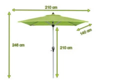 DOPPLER Active Auto Tilt Mittelstockschirm, Fresh Green, Alu/Polyester, 210x140 Cm, Höhenverstellbar, Mit Kurbel -Garden Ease Wohnen Verkaufe 5 20870.jpg