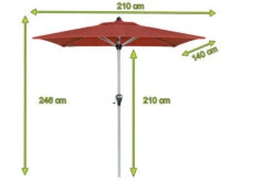 DOPPLER Active Auto Tilt Mittelstockschirm, Terracotta, Alu/Polyester, 210x140 Cm, Höhenverstellbar, Mit Kurbel -Garden Ease Wohnen Verkaufe 5 20872.jpg