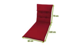 DOPPLER Style Liegenauflage, Bordeaux, Dralon, 200x60x7cm, Inklusive Befestigungsbänder -Garden Ease Wohnen Verkaufe 5 21987.jpg