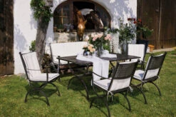 MBM Bank Romeo, Marone, Schmiedeeisen Verzinkt, Pulverbeschichtet, 2-Sitzer, 122x90x62 Cm -Garden Ease Wohnen Verkaufe 6 10887.jpg