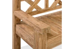 OUTFLEXX Gartenbank, Natur, Recyceltes FSC®-Teakholz, 160x73cm, Mit Rücken- Und Armlehnen, Rustikal Gebürstet -Garden Ease Wohnen Verkaufe 6 15859.jpg