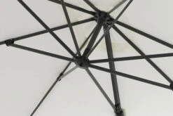 OUTFLEXX Ampelschirm, Creme, Pulverbesch. Aluminium, 300x300 Cm, Inkl. Plattenständer, Twist-Funktion -Garden Ease Wohnen Verkaufe 6 16108.jpg