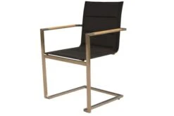 OUTFLEXX Sitzgruppe, Schwarz, Edelstahl/FSC-Teak, Ø 170 Cm, 6 Freischwinger, Inkl. Drehbarer Granitplatte + Eiskühler -Garden Ease Wohnen Verkaufe 6 16570.jpg