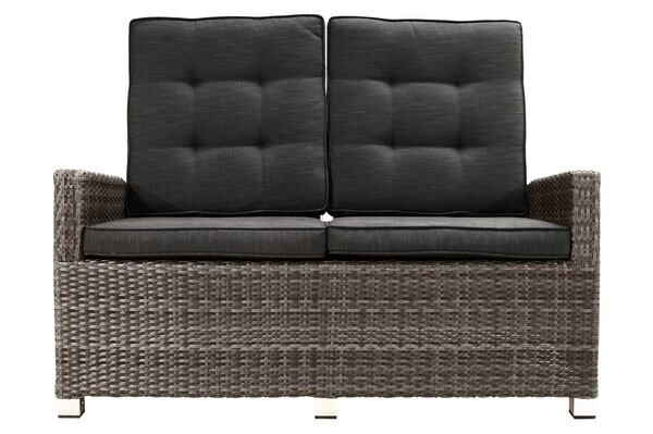 Ploß Rocking Comfort Dining / Lounge 2-Sitzer Sofa, Grau/braun-meliert, Polyrattan, 148x85x112 Cm, Verstellbar 6 Ploß Rocking Comfort Dining / Lounge 2-Sitzer Sofa, Grau/braun-meliert, Polyrattan, 148x85x112 Cm, Verstellbar – Bild 6