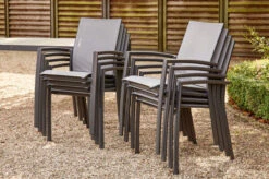 SIENA GARDEN Velia / Sincro Dining Set, Anthrazit/natur-grau, Alu/Ranotex/Keramik, 6 Sessel, Ausziehtisch 205/265 X 103 Cm -Garden Ease Wohnen Verkaufe 6 21488.jpg