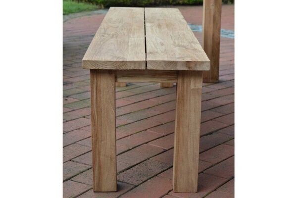 Dreisitzer Laredo Aus Gebürstetem Teakholz Von Ploß, 170x40 Cm 7 Dreisitzer Laredo Aus Gebürstetem Teakholz Von Ploß, 170x40 Cm – Bild 7