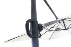 OUTFLEXX Ampelschirm, Anthrazit/creme, Pulverbesch. Aluminium, 250x250cm, Inkl. Plattenständer -Garden Ease Wohnen Verkaufe 7 18353.jpg