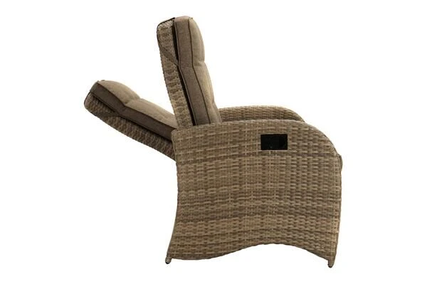 Ploß Rabida Comfort Dining / Lounge 2-Sitzer Sofa, Champagner-meliert, Polyrattan, 148x85x112 Cm, Verstellbar 7 Ploß Rabida Comfort Dining / Lounge 2-Sitzer Sofa, Champagner-meliert, Polyrattan, 148x85x112 Cm, Verstellbar – Bild 7