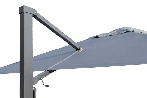 OUTFLEXX Ultimate XL Ampelschirm, Anthrazit/grau, Alu/Spuncrylic®, 450x450cm, Inkl. Befüllbarem Schirmständer 7 OUTFLEXX Ultimate XL Ampelschirm, Anthrazit/grau, Alu/Spuncrylic®, 450x450cm, Inkl. Befüllbarem Schirmständer – Bild 7