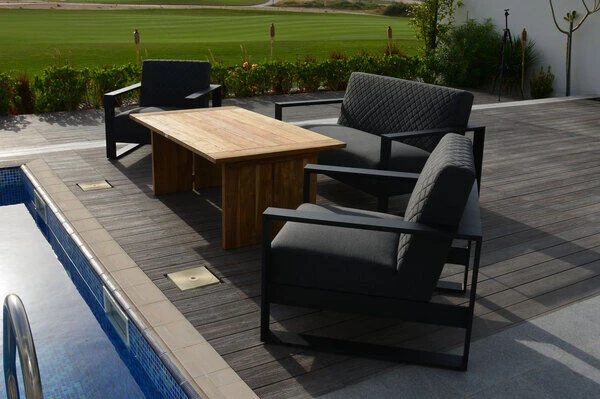 OUTFLEXX 2-Sitzer Sofa, Sooty, Sunbrella/Alu 7 OUTFLEXX 2-Sitzer Sofa, Sooty, Sunbrella/Alu – Bild 7