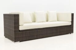 OUTFLEXX 3-Sitzer Sofa, Braun Marmoriert, Polyrattan, 210 X 85 X 70 Cm, Wasserfeste Kissenbox -Garden Ease Wohnen Verkaufe 8 15734 1 BOX.jpg