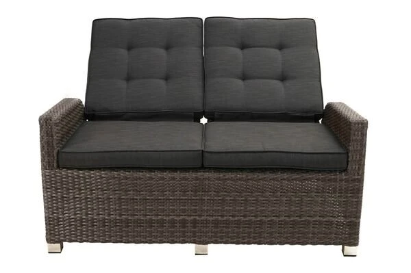 Ploß Rocking Comfort Dining / Lounge 2-Sitzer Sofa, Grau/braun-meliert, Polyrattan, 148x85x112 Cm, Verstellbar 8 Ploß Rocking Comfort Dining / Lounge 2-Sitzer Sofa, Grau/braun-meliert, Polyrattan, 148x85x112 Cm, Verstellbar – Bild 8