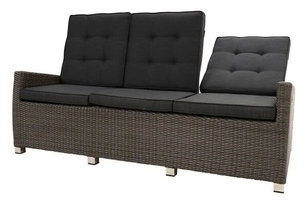Ploß Rocking Comfort Dining / Lounge 3-Sitzer Sofa, Grau/braun-meliert, Polyrattan, 210x85x112 Cm, Verstellbar 8 Ploß Rocking Comfort Dining / Lounge 3-Sitzer Sofa, Grau/braun-meliert, Polyrattan, 210x85x112 Cm, Verstellbar – Bild 8