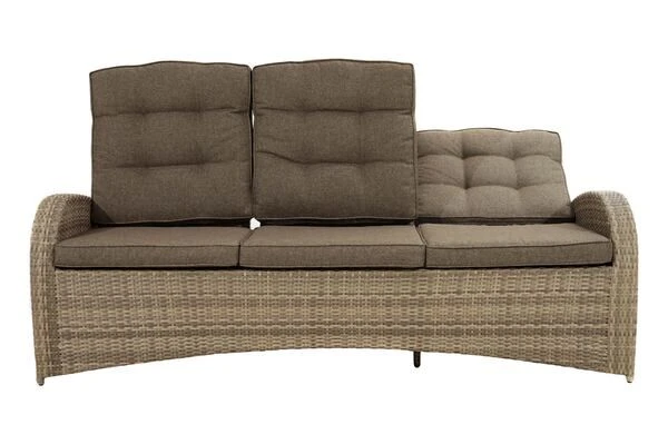 Ploß Rabida Comfort Dining / Lounge 3-Sitzer Sofa, Champagner-meliert, Polyrattan, 210x85x112 Cm, Verstellbar 8 Ploß Rabida Comfort Dining / Lounge 3-Sitzer Sofa, Champagner-meliert, Polyrattan, 210x85x112 Cm, Verstellbar – Bild 8