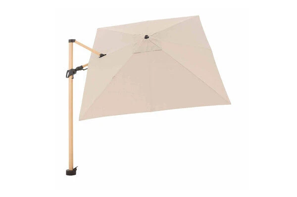 DOPPLER Alu Wood Pendelschirm, Natur, Alu/Polyester, 300x220 Cm, Mit Kurbel, Holzoptik 7 DOPPLER Alu Wood Pendelschirm, Natur, Alu/Polyester, 300x220 Cm, Mit Kurbel, Holzoptik – Bild 7