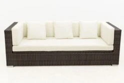 OUTFLEXX 3-Sitzer Sofa, Braun Marmoriert, Polyrattan, 210 X 85 X 70 Cm, Wasserfeste Kissenbox -Garden Ease Wohnen Verkaufe 9 15734 1 BOX.jpg
