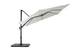 OUTFLEXX Ampelschirm, Creme, Pulverbesch. Aluminium, 300x300 Cm, Inkl. Plattenständer, Twist-Funktion -Garden Ease Wohnen Verkaufe 9 16108.jpg